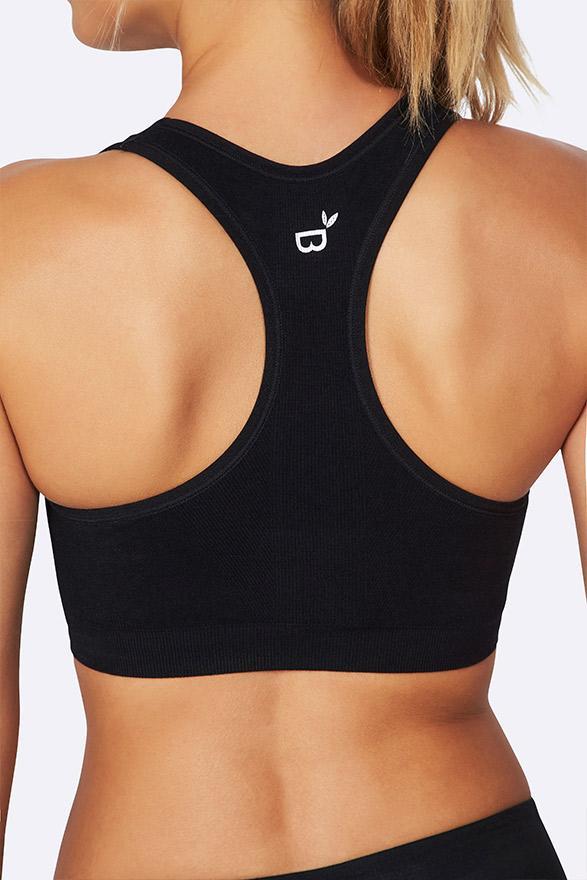 Boody Organic Eco Wear Women's Racerback Sports Bra Black