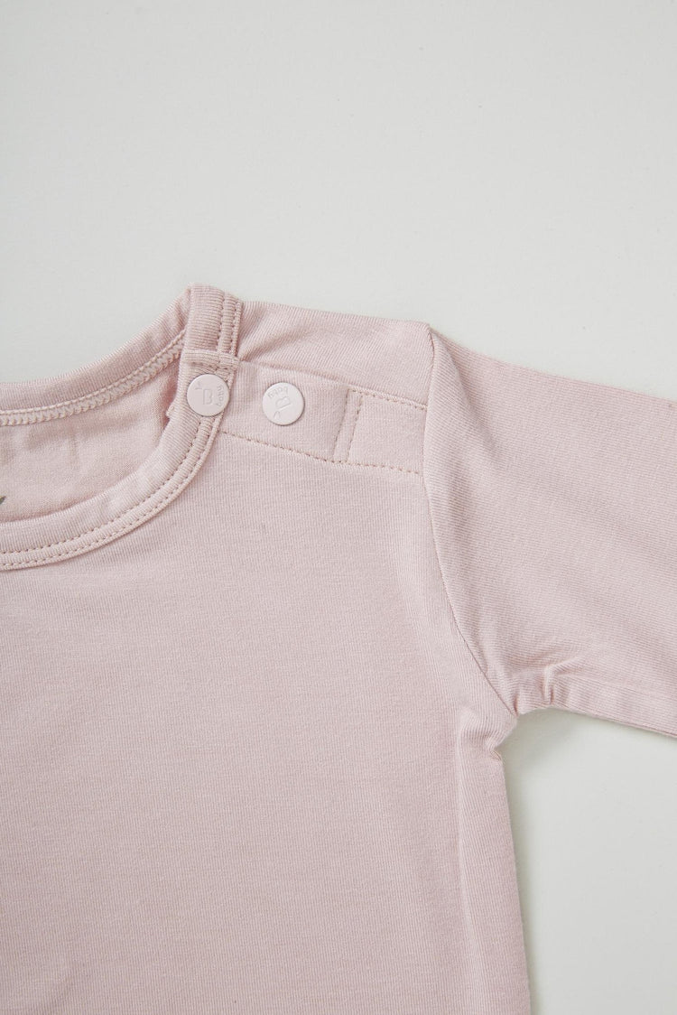 Pink Baby Long Sleeve Top - Boody Baby Organic Bamboo Eco Wear