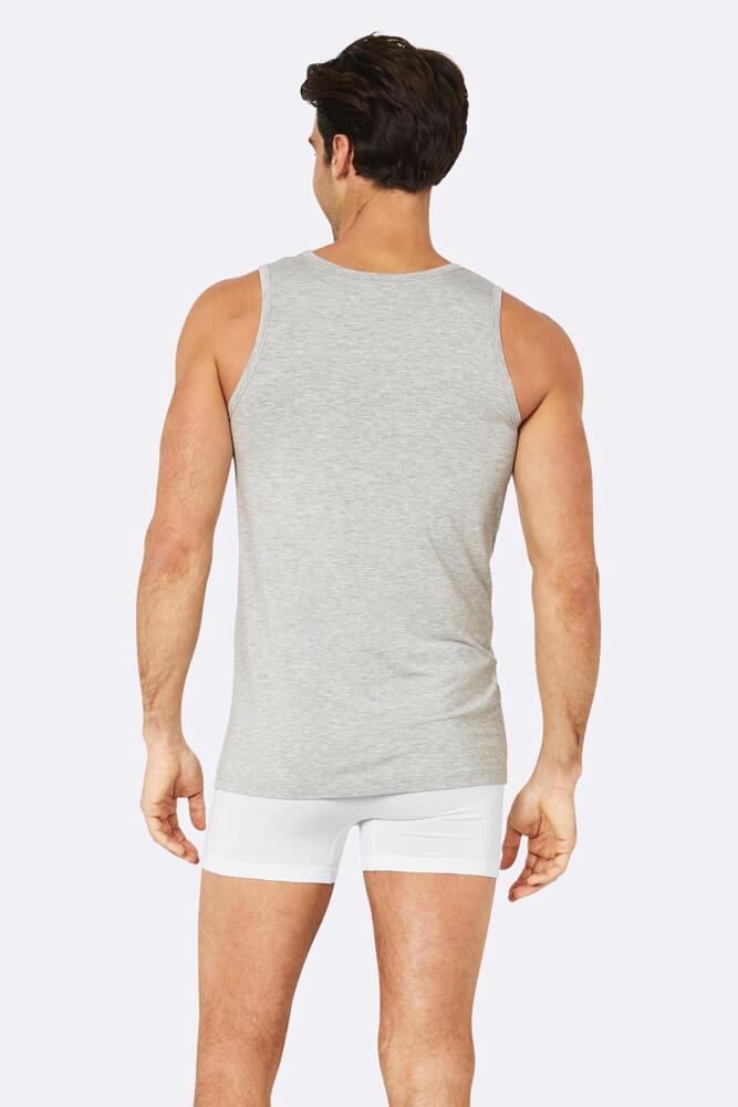 Boody Organic Bamboo Eco Wear - Men's Singlet Grey