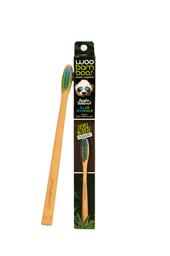 Adult Slim Soft Bamboo Toothbrush - Zero Waste Packaging