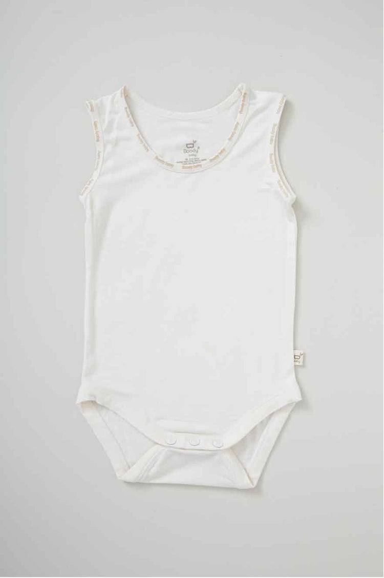 Baby Sleeveless Bodysuit Neutral - Boody Organic Bamboo Eco Wear