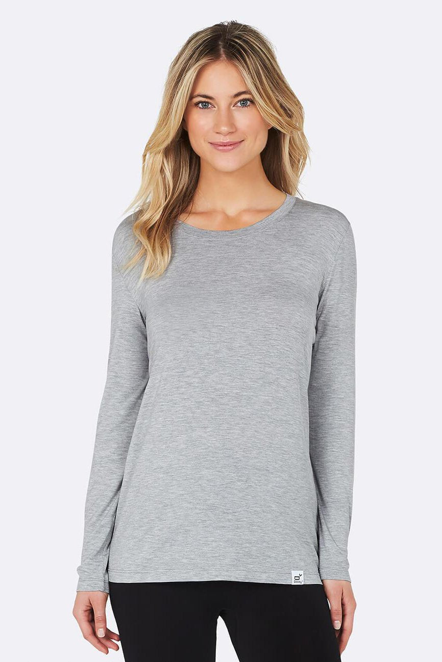 Women's Boody Bamboo Long Sleeve Round Neck T-Shirt – Natural Holdings