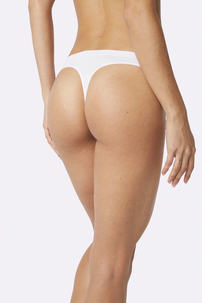 Women's White G-String - Boody Organic Bamboo Eco Wear