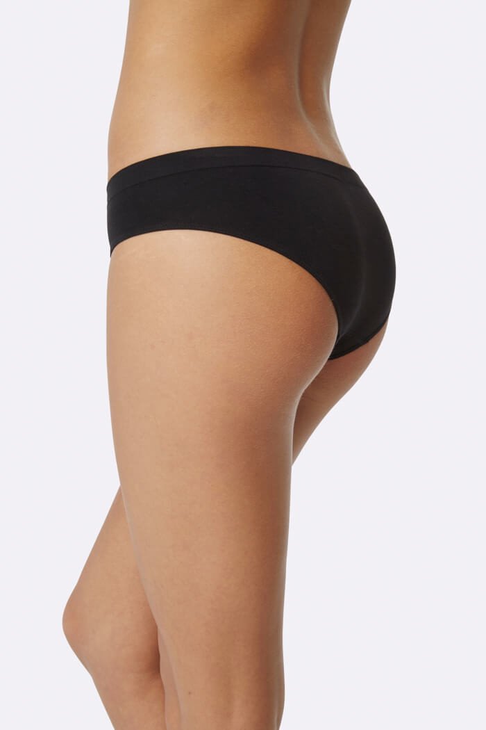 Women's Black Hipster Bikini - Boody Organic Bamboo Eco Wear