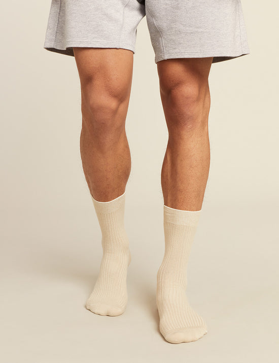 Ribbed Crew Socks