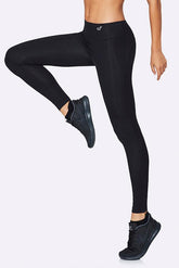 Boody Organic Eco Wear Women's Full Length Active Tights Black 