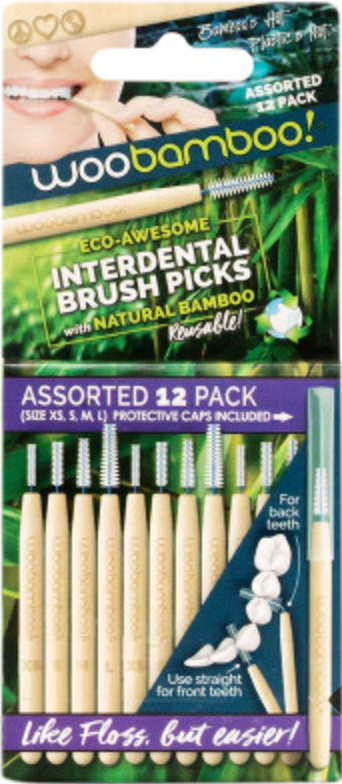 Interdental Brush Picks - Assorted sizes (12 pack)