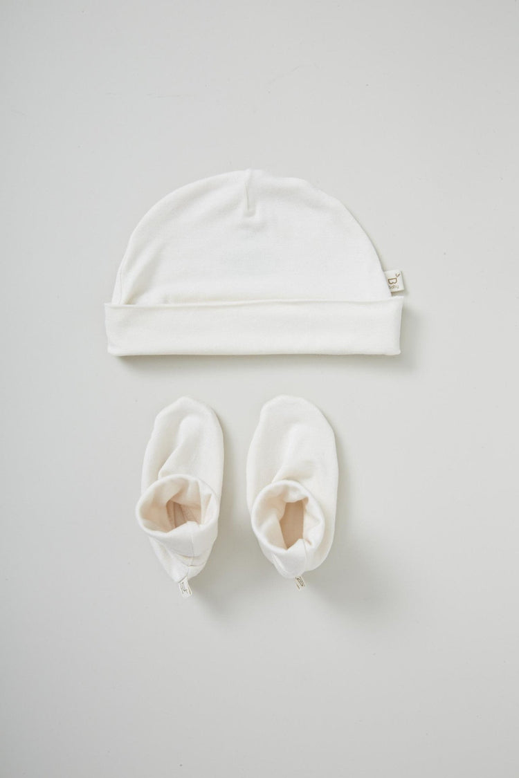 Baby Beanie and Bootie Set - Boody Baby Organic Bamboo Babywear