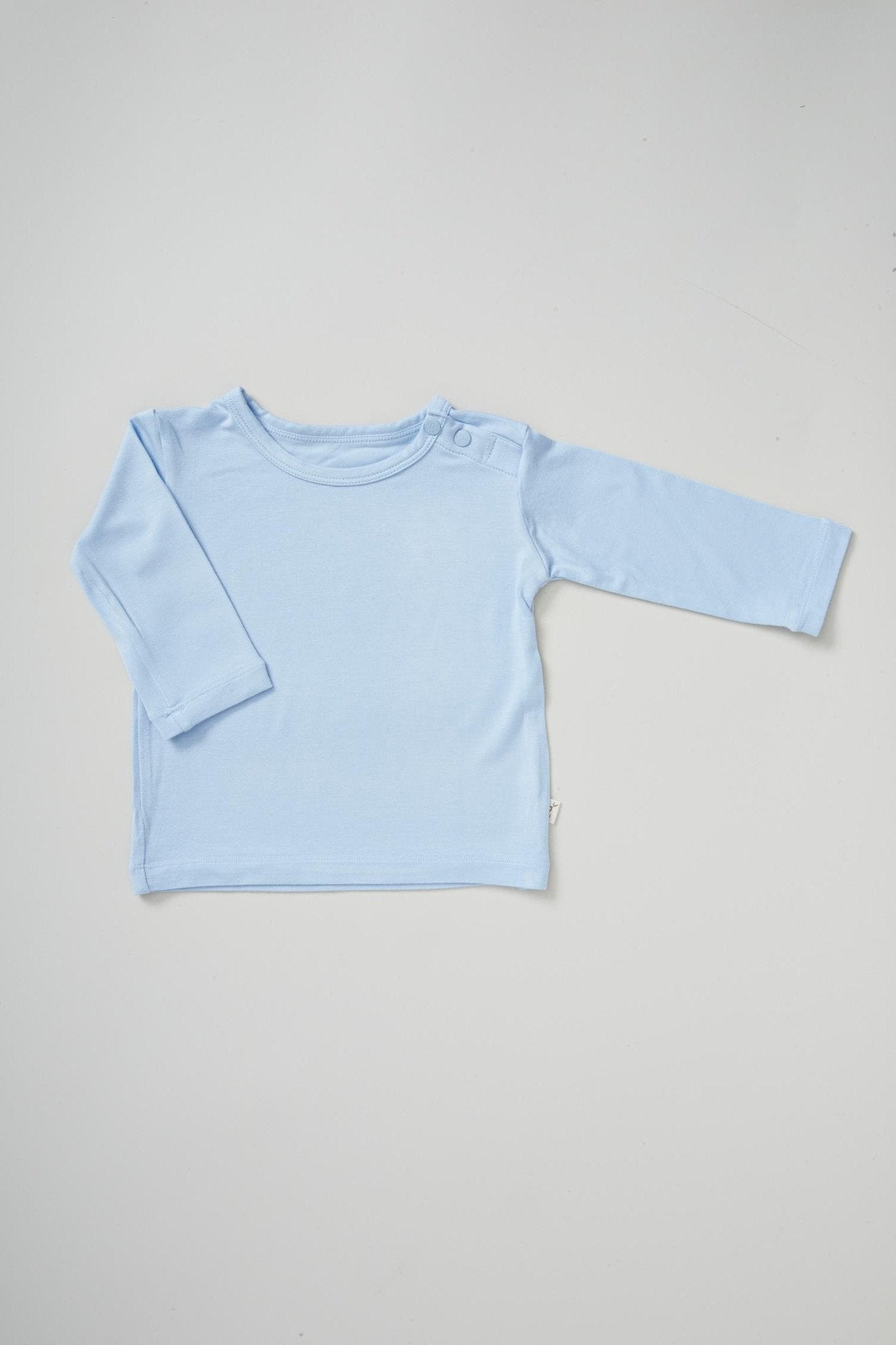 Blue Baby Long Sleeve Top - Boody Baby Organic Bamboo Eco Wear