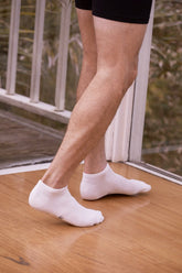 Boody Organic Eco Wear Men's Low Cut Socks - White