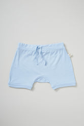 Baby Pull on Shorts Blue- Organic Bamboo Eco Wear